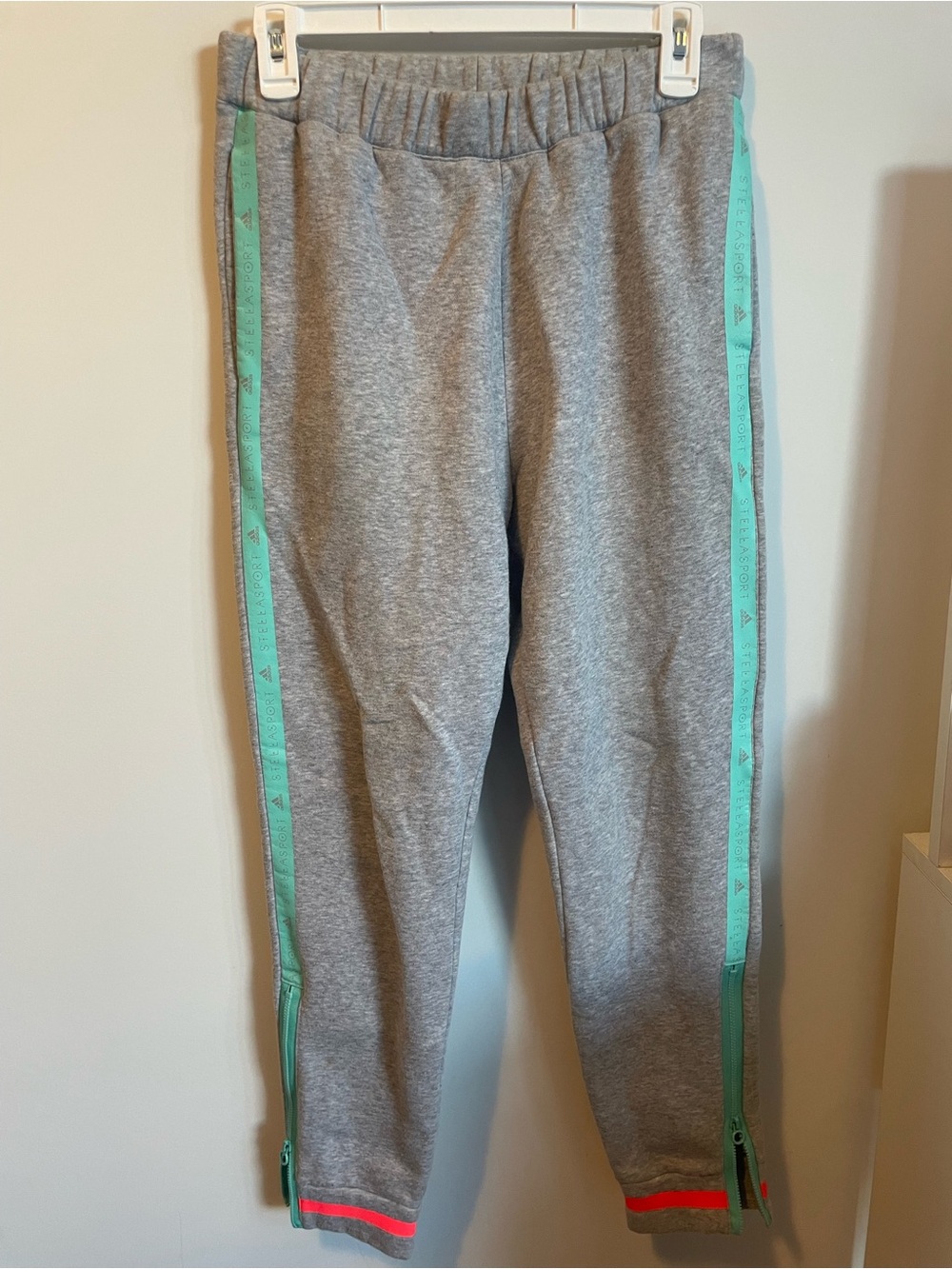 Adidas STELLASPORT x Stella McCartney Grey Zip Ankle Sweatpants